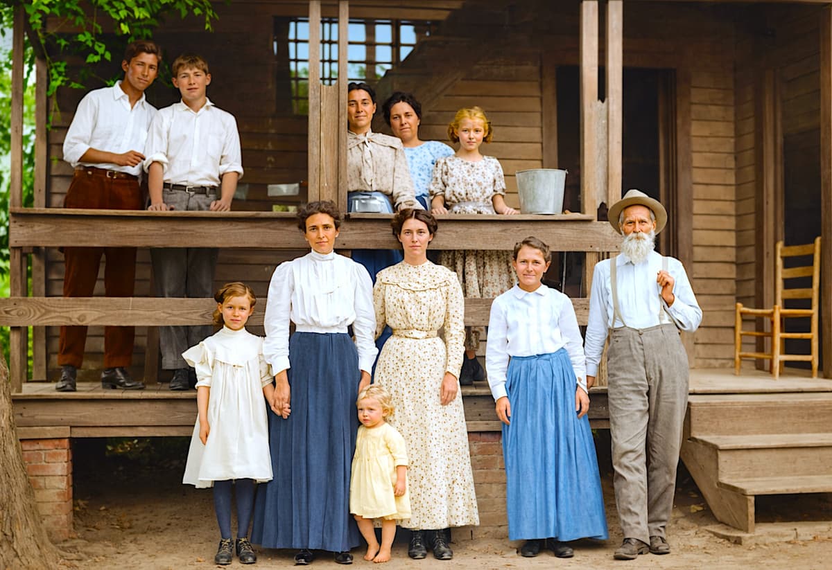 Photo after professional restoration - clear and vibrant colors restored